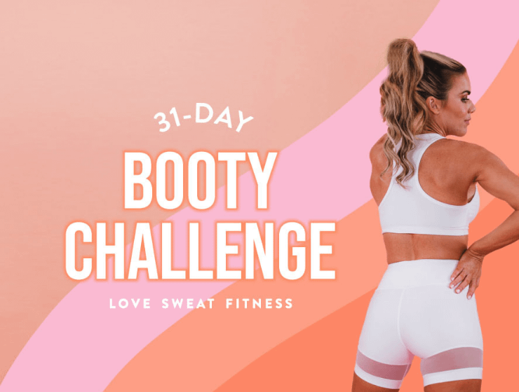 Grow Your Booty in 31 Days, how to grow your booty, free fitness challenge, workouts for women, how to tone your butt, build a booty
