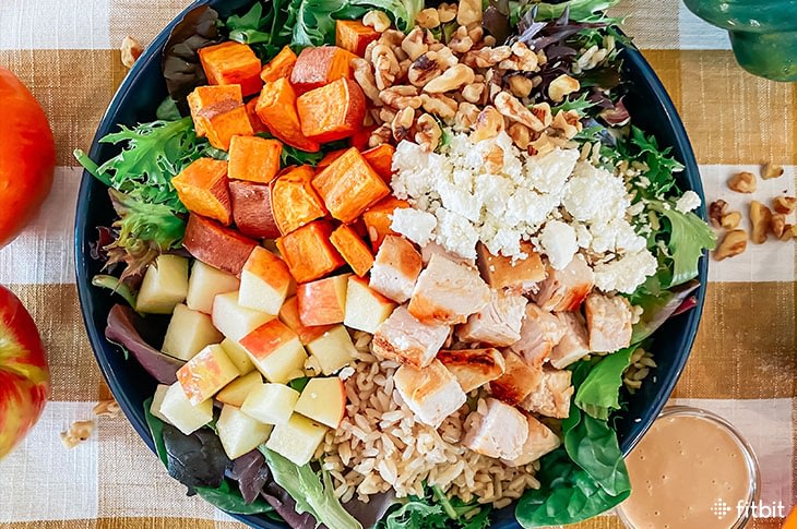 Healthy Recipe: Fall Harvest Bowl with Creamy Balsamic Dressing