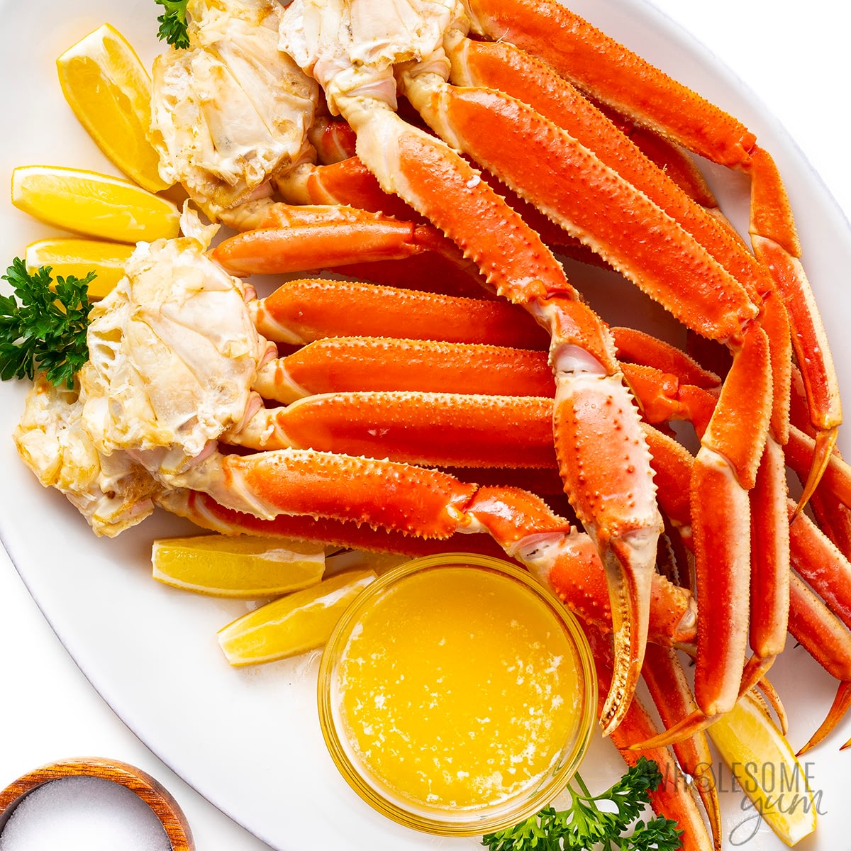 This recipe shows how to cook crab legs perfectly, like the ones in this photo.
