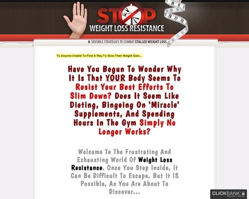 Stop Weight Loss Resistance