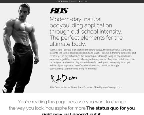 Rds Physique Building -75% Commish: Converts Like Gangbusters