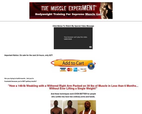 The Muscle Experiment - Top Rated Muscle Building Program