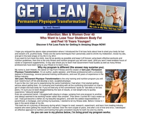 Get Lean: Permanent Physique Transformation