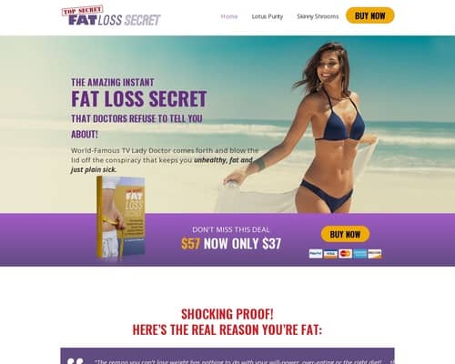 Fat Loss Secret :: Newbie Affiliate Made $80,753.08 In 45 Days.