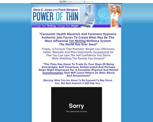 Power of Thin: Change Your Mind, Change Your Weight