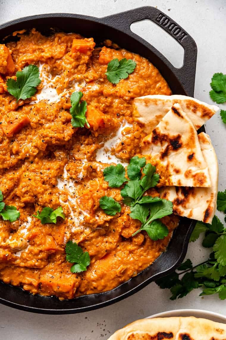 Creamy Sweet Potato & Red Lentil Curry