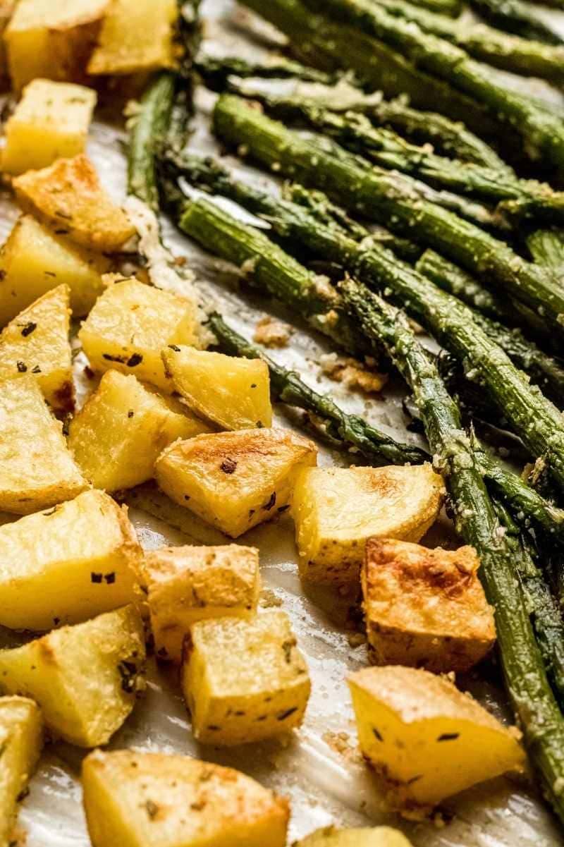 Oven-Roasted Potatoes and Asparagus | Wholefully