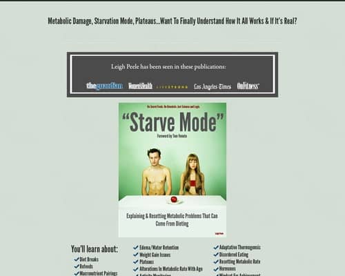 Starve Mode-from The Sellers Of The Fat Loss Troubleshoot